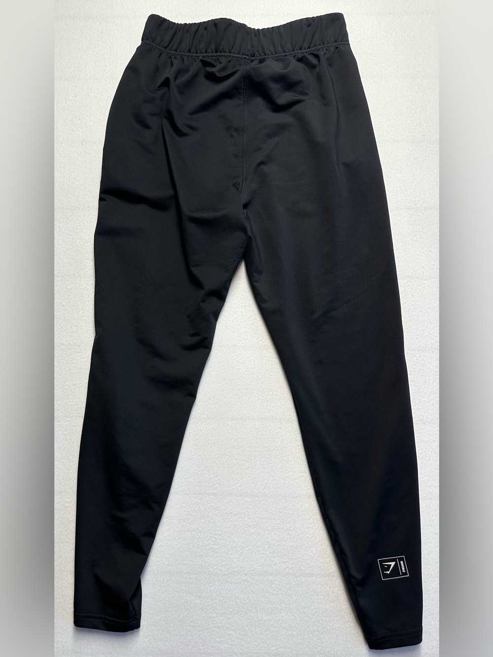 Gymshark Women’s Small Black Slim Fit Track Pants White Piping Athletic - Picture 2 of 5